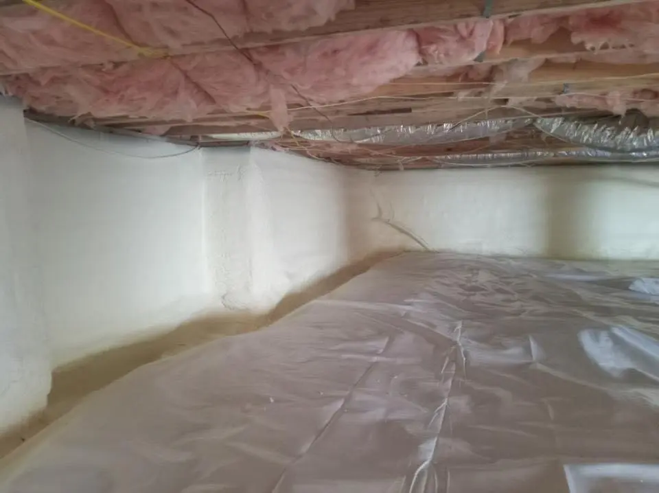 Crawl space encapsulation with closed-cell spray foam for Flat Roof Repair in Belle Fourche